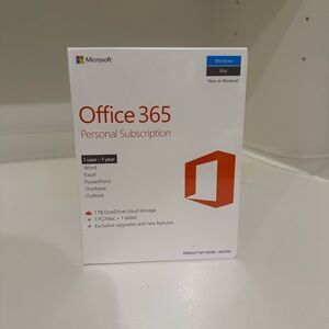 NEW Office 365 1 year personal subscription
